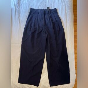 COS Pleated Trouser Navy